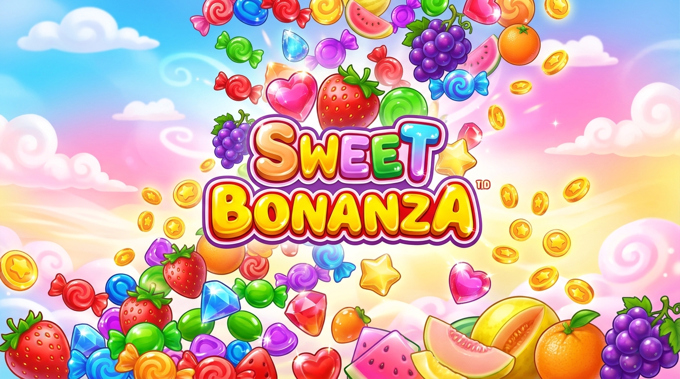 Sweet Bonanza candy themed casino slot